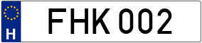 Truck License Plate
